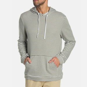 Onia Striped Men's Hoodie Sweatshirt NWOT